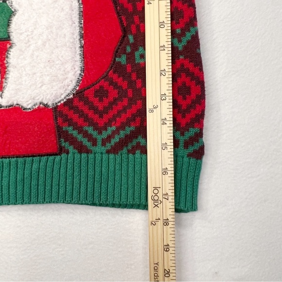 Ugly Christmas Sweater Santa Beer and Shot Size XL Holds Beer Bottle - Picture 5 of 16